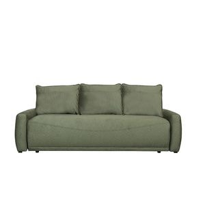 Canapea Extensibila Lea, 3 Locuri, Lada Depozitare, Verde, 225 Cm