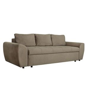 Canapea Extensibila Lorena Lux, 3 Locuri, Spatiu Depozitare, Maro, 250 Cm