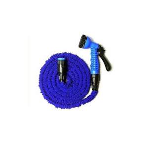 Furtun expandabil SIKS pentru gradina, cu reglare presiune, cu dimensiunea pana la 45 m, albastru