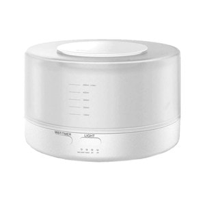 Umidificator SIKS difuzor aroma, telecomanda, lumini led, 500 ml, alb