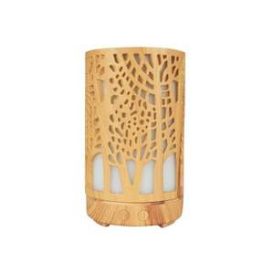Umidificator aromaterapie SIKS lumina led in 7 culori, model copaci, culoare lemn deschis