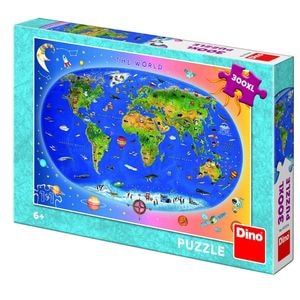 Puzzle XL - Harta Lumii - 300 piese