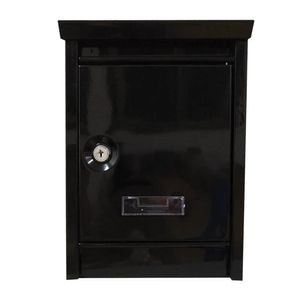 Cutie postala metalica, 30,8 x 21,5 x 9 cm, negru