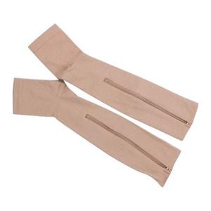 Sosete SIKS cu fermoar pentru stimularea circulatiei, culoarea bej, marimea L/XL