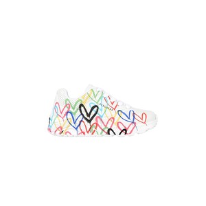 Pantofi Sport Skechers Uno Lite Spread The Love JR, Alb, 37
