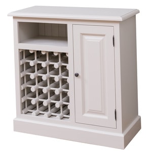 Mobilier bar cu suport sticle, lemn masiv, 90 x 41 x 90 cm, gri deschis
