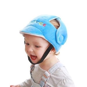 Casca antisoc bebelusi si copii patrupedie, protectie cap bebelusi, reglabila, albastra, mediLOGIC