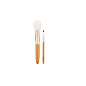Set 2 pensule makeup profesional Kumano, pensula pentru blush si pensula pentru buze