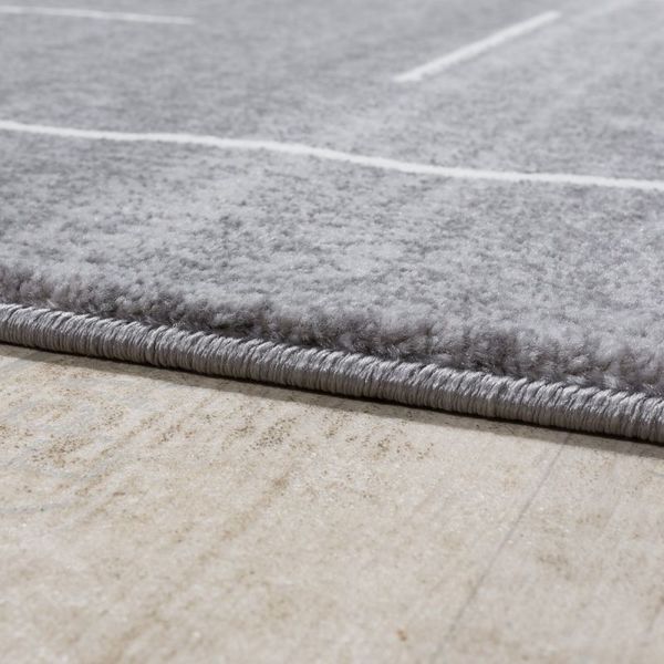 Covor de design modern gri, model 20684, 160x230cm, Gri
