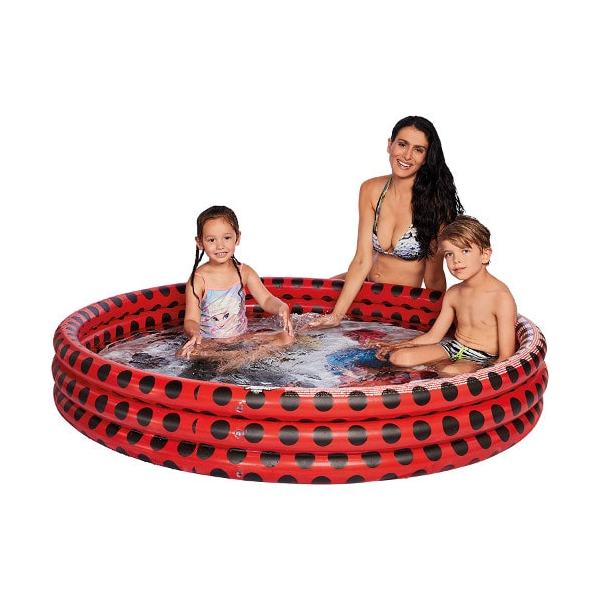 Piscina Happy People Gonflabila Ladybug cu 3 Inele 150 x 25 cm