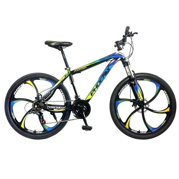 Reduction temporary partition Bicicleta Mountain Bike Tornado 26 inch, PHOENIX, cadru otel, frane pe  disc, 21 viteze Shimano, albastru-