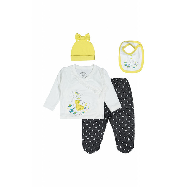 Set de 10 piese pentru nou nascut Lebada, Tongs baby