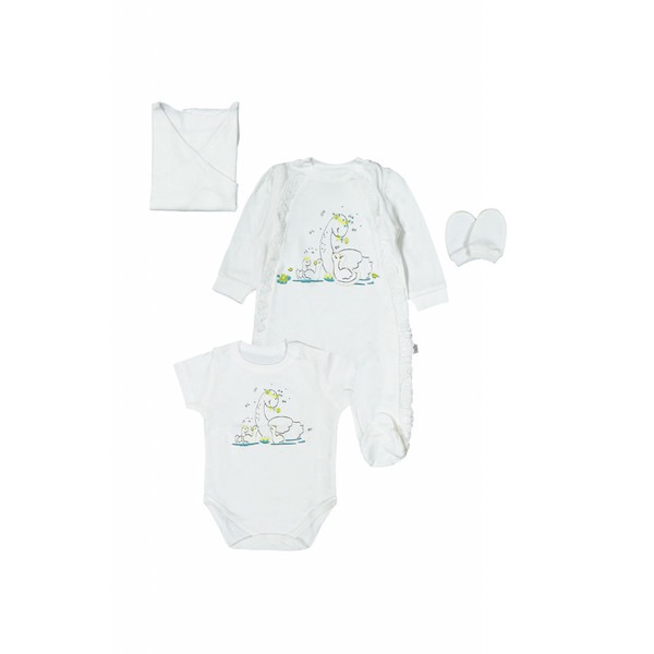 Set de 10 piese pentru nou nascut Lebada, Tongs baby