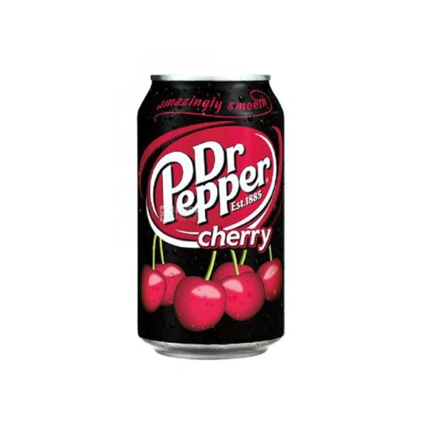 Bautura racoritoare carbogazoasa Dr. Pepper Cherry, Doza 0.33L, 12 bucati