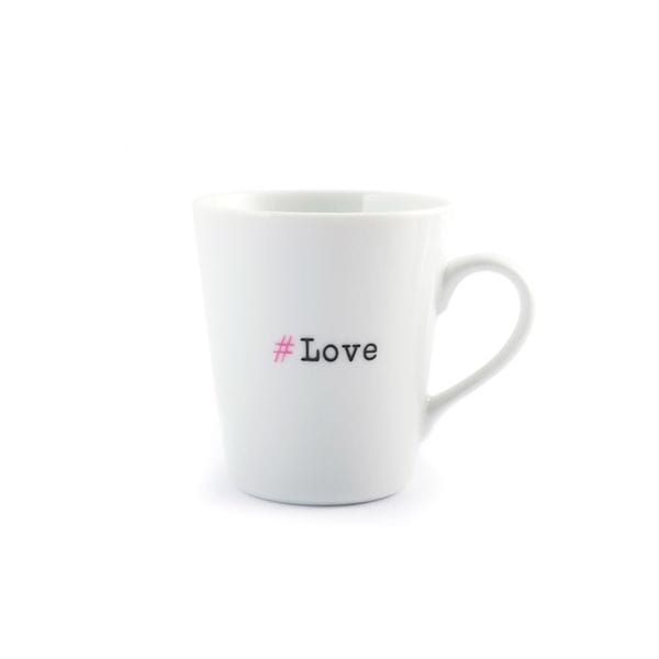 Set  6 cani albe cu mesaje, 300 ml