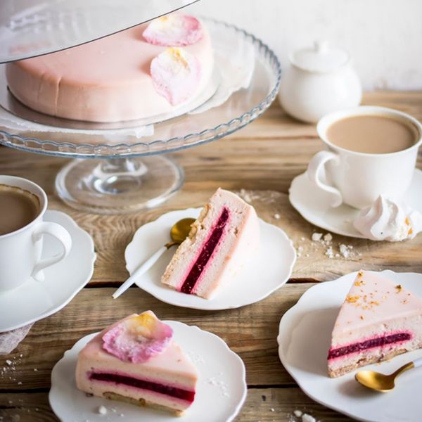Serviciu servire ceai sau cafea, 17 piese, 6 persoane, portelan, AMBITION Grace
