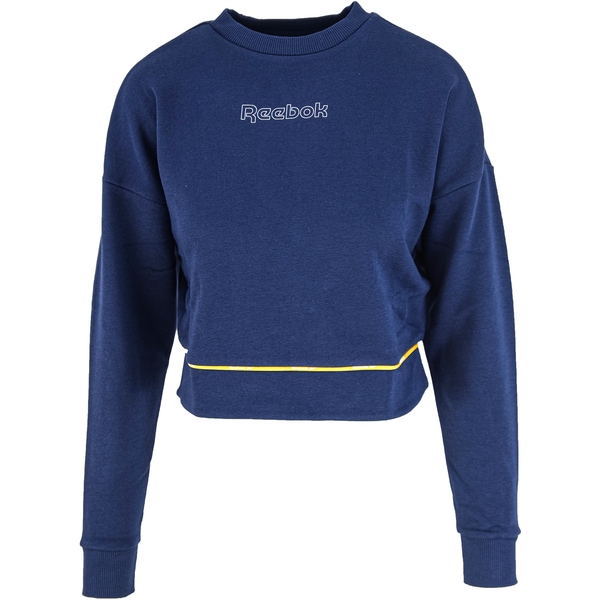 Bluza femei Reebok Piping Crewneck Albastru M
