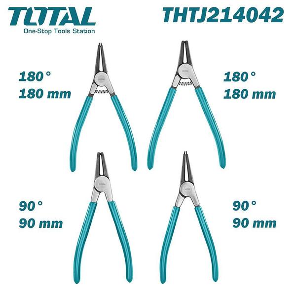 Set De 4 Alicates Circlip Total Tools Thtj214042