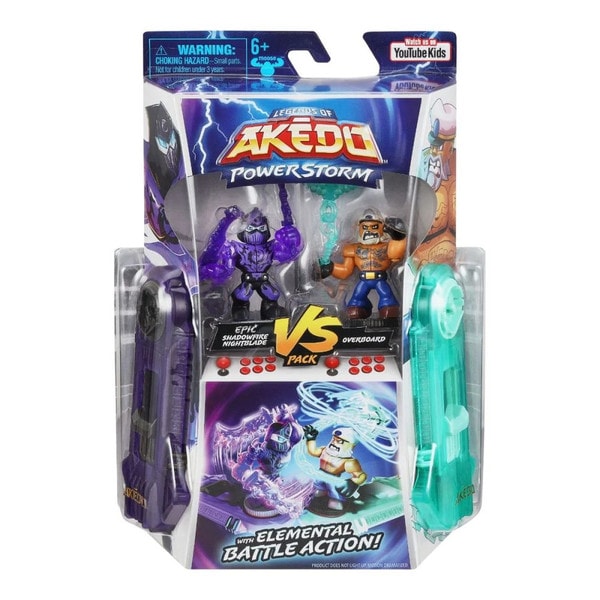 Set 2 figurine Akedo, Versus Pack, S3 - Nightblade vs Overboard