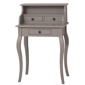 Birou Bonheur du jour cu 3 sertare, culoare gri P030, vopsit, 100% lemn masiv