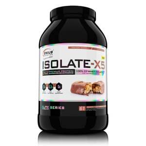 Proteine din zer Isolate-X5 Choco-Hazelnut 2000g, Pudra Genius Nutrition pentru masa musculara cu aroma de Ciocolata cu Alune