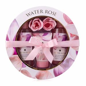 Set cadou cosmetice de baie Accentra Water Rose in cutie cadou cu aroma de trandafir