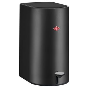 Cos de gunoi cu pedala WESCO Germany, Step Boy, capacitate 9 litri, 1 compartiment detasabil, capac soft-close, otel inoxidabil si metal, design minimalist, usor de curatat, 171311-73, negru mat