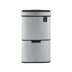 Cos de gunoi cu senzor Les Collectors, N1010, capacitate 64 litri, 4 compartimente detasabile, deschidere/inchidere silentioasa, corp din otel inoxidabil anti-amprente, rezistent, finisaj mat, inox
