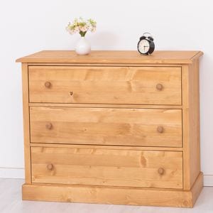 Comoda living SZEL MOB, lemn masiv, 110 x 50 x 90 cm, maro