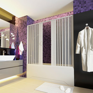 Paravan cada, Astra 180AC, usi armonice, material Pvc, latime 180cm
