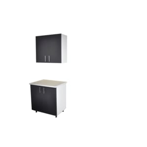 Set Bucatarie Lana 80 cm,fronturi Pal Antracit si blat temorezisten