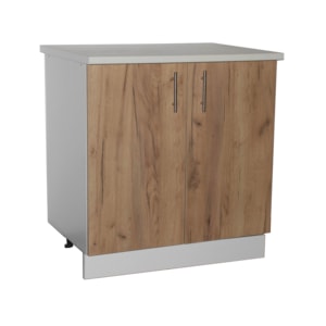 Corp inferior bucatarie, PAL, 60 x 60 x 85 cm, maro-gri