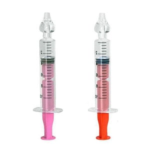 Set 2 seringi lavaj nazal / Dus Nazal, MEDILOGIC, dispozitiv curatare sinusuri si decongestie nazala, roz - portocaliu, 10ml