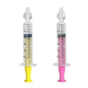 Set 2 seringi lavaj nazal / Dus Nazal, MEDILOGIC, dispozitiv curatare sinusuri si decongestie nazala, galben roz, 10ml