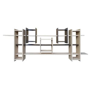 Biblioteca Puerta, sonoma-wenge, 278 x 36 x 109 cm