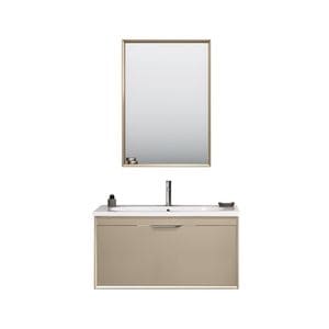 Set mobilier baie Orka Clay 100 cm, 3 piese, sahra