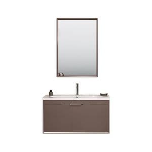 Set mobilier baie Orka Clay 100 cm, 3 piese, toprak
