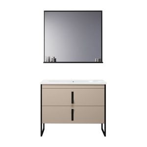 Set mobilier baie Orka Modena, 80 cm, 3 piese, capuccino
