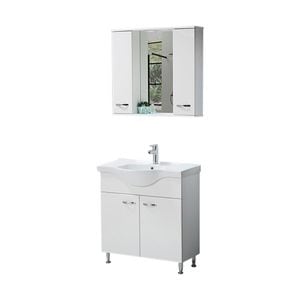 Set mobilier Olimpos Alb 3 piese 80 cm