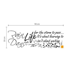 Dance in the rain and Swarovski Crystals, 90 x 30 cm