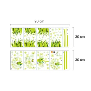 Sticker Glow in the Dark Dandelion, 90 x 30 cm, multicolor