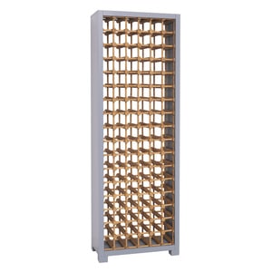 Suport bar pentru 102 sticle de vin, lemn masiv, 68 x 35 x 200 cm, antracit-maro