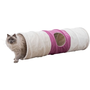 Jucarie Pentru Pisici, Trixie Tunel XXL, 35x115 cm, Bej/Fucsia, 43008