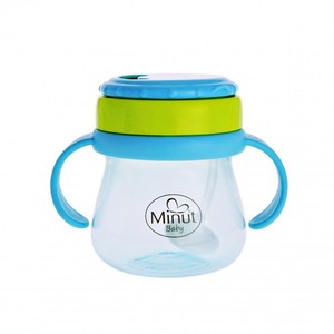 Cana anticurgere Minut Baby cu pai mobil, 250 ml, 6+ BLEU