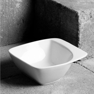 Bol portelan 17x17cm, alb, AMBITION Salsa