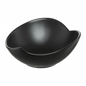 Bol portelan 15cm, negru, AMBITION Salsa
