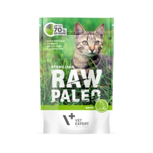 Hrana umeda pentru pisici RAW PALEO Sterilised, vanat, 100 g