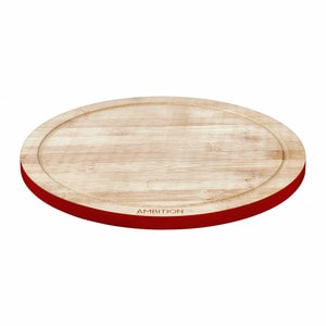 Tocator bambus cu margine colorata 28cm, AMBITION Ombre