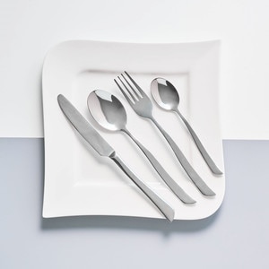 Set tacamuri inox, 24 piese, 6 persoane, AMBITION Wave