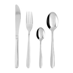 Set tacamuri inox, 24 piese, 6 persoane, AMBITION Roma